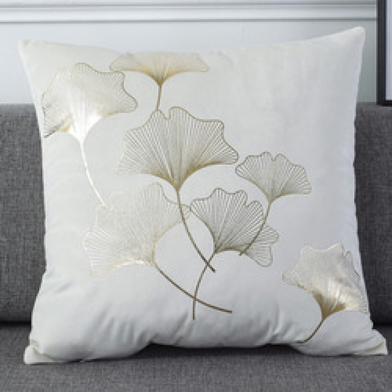 Velvet Personalized Bronzing Pillow Cover, Outdoor Fabric Painting Designs Cushion Cover/