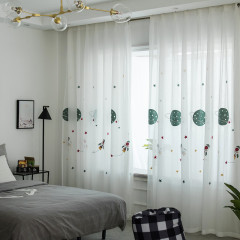 Super Soft  Nazil Curtains , Cheap Kids Beroomd Curtain Embroidery Sheer/