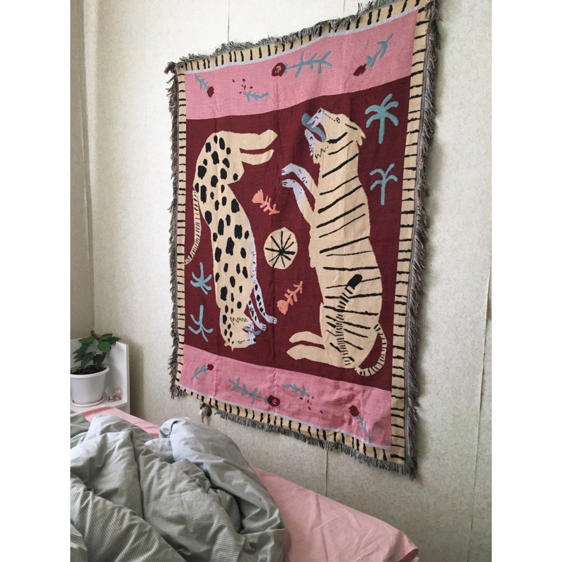 Casual Blankets Carpet Decoration pink panther Carpet Sofa Leisure Carpet Original Single Tapestry Sofa Mat /