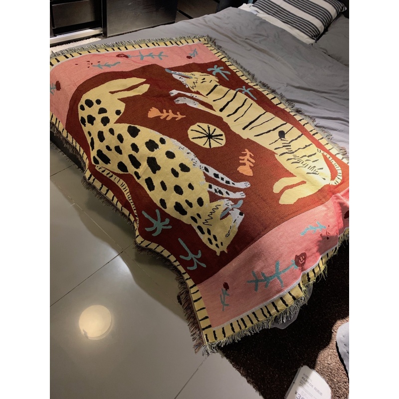 Casual Blankets Carpet Decoration pink panther Carpet Sofa Leisure Carpet Original Single Tapestry Sofa Mat /