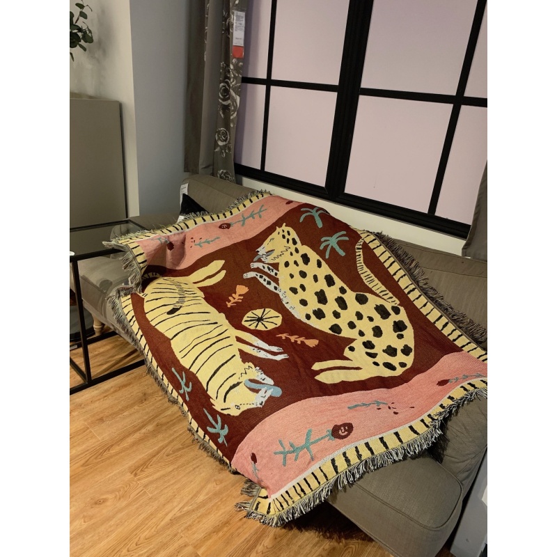 Casual Blankets Carpet Decoration pink panther Carpet Sofa Leisure Carpet Original Single Tapestry Sofa Mat /