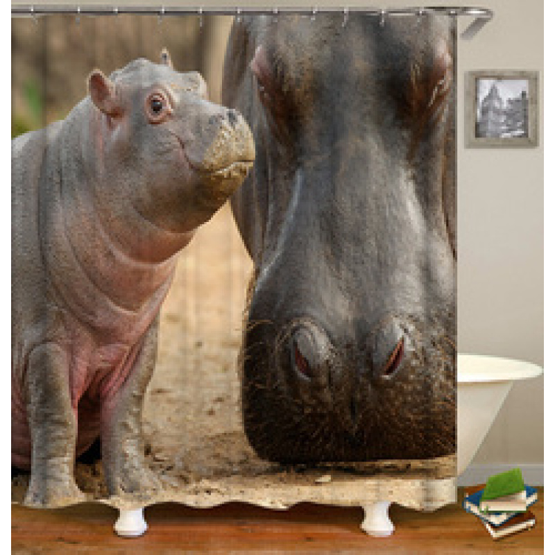 2021 Popular Waterproof Fabric,3D Print Deco Animal Style Bathroom Curtain, 180*180cm Size Customized Design Shower Curtain#
