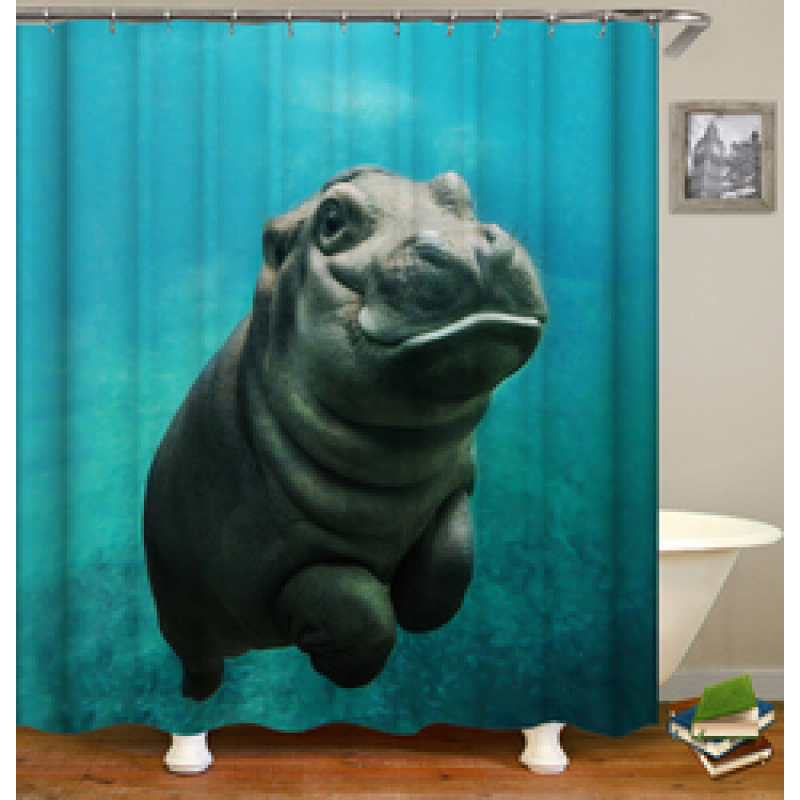 2021 Popular Waterproof Fabric,3D Print Deco Animal Style Bathroom Curtain, 180*180cm Size Customized Design Shower Curtain#