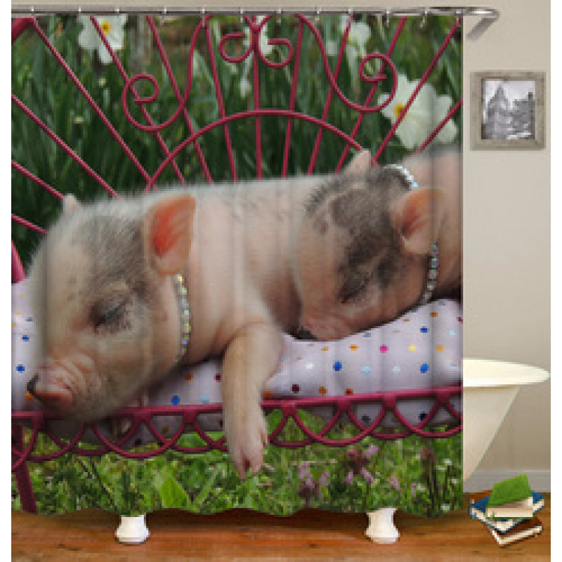 2021 Popular Waterproof Fabric,3D Print Deco Animal Style Bathroom Curtain, 180*180cm Size Customized Design Shower Curtain#