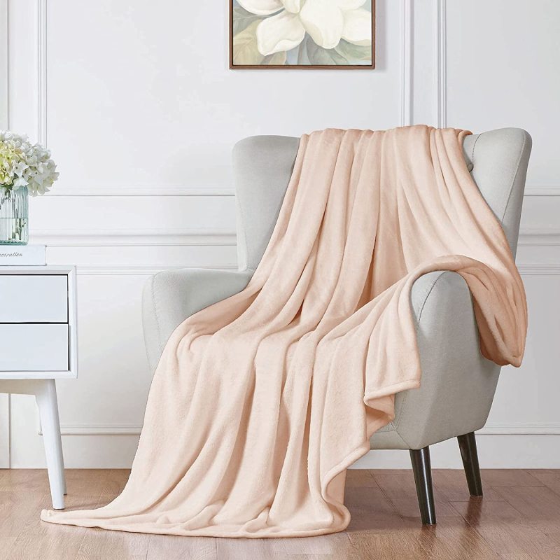 Dark Grey Warm Solid Color Velvet  Flannel Blanket For Living Room Bed  Blanket/