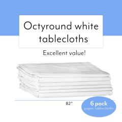 Wholesale Hot Selling High Quality White Waterproof Wedding Plastic Tablecloths For Party Kitchen Picnic