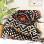 Sofa Blanket Two-sided American Sofa Towel Country Carpet Peacock Tablecloth Chair Full Coverage Dust proof Cloth Decoration