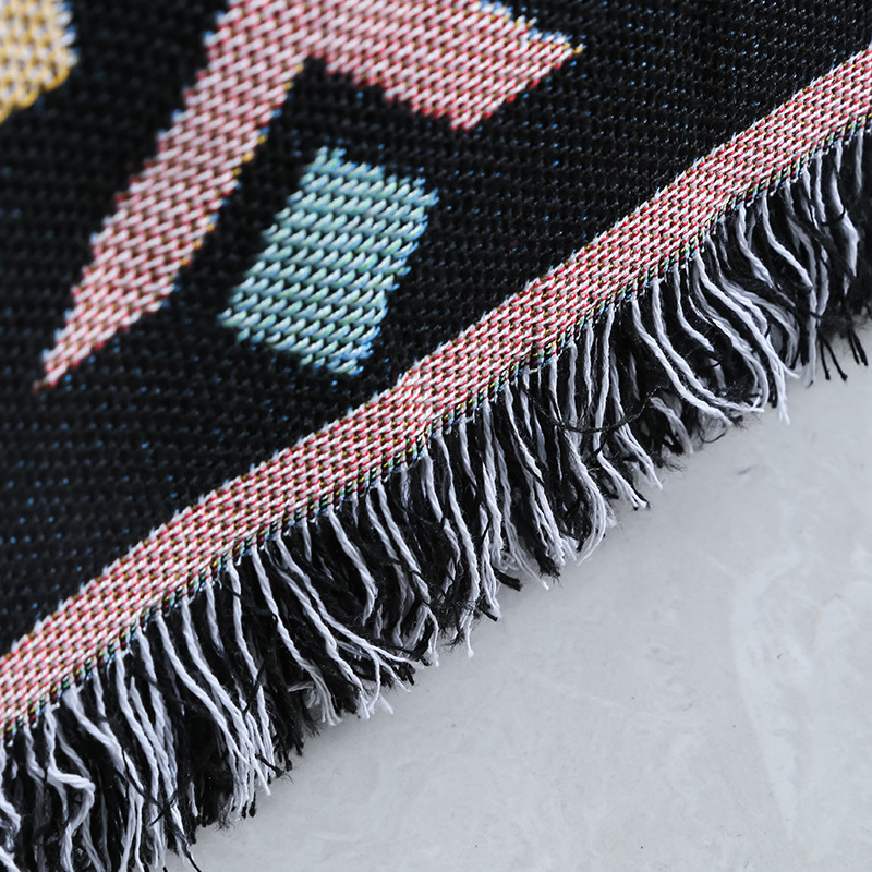 Sofa Blanket Two-sided American Sofa Towel Country Carpet Peacock Tablecloth Chair Full Coverage Dust proof Cloth Decoration
