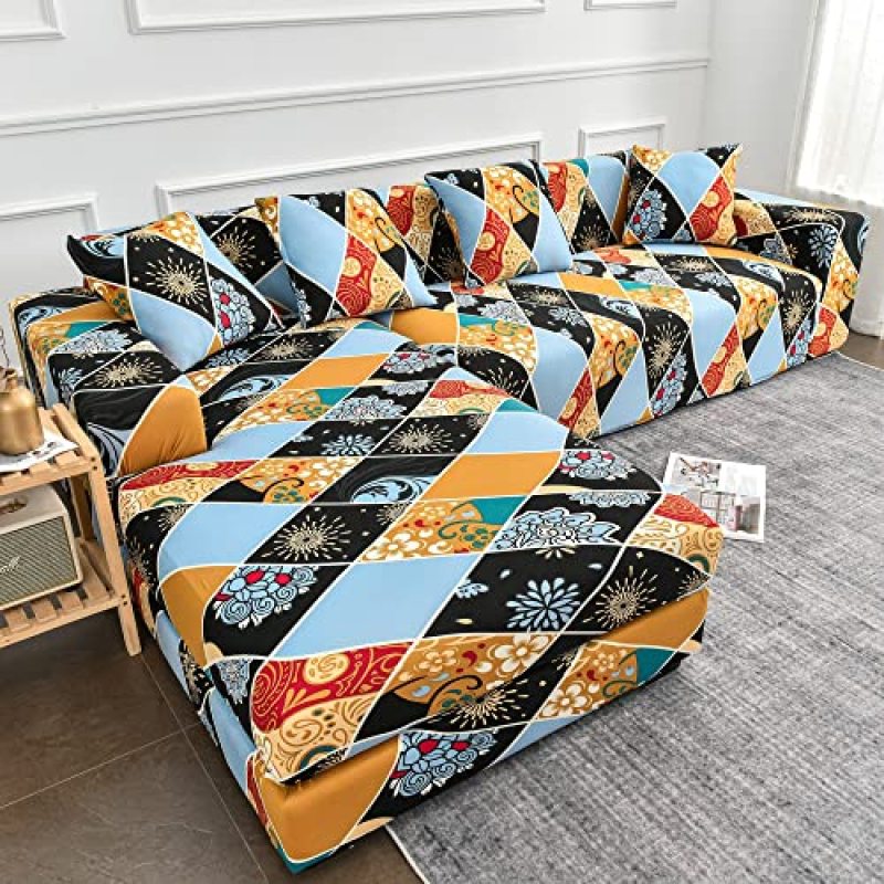 Factory Wholesale 1/2/3/4 Seats Sofa Cover,  Printed  Sofa Slipcover Reversible$