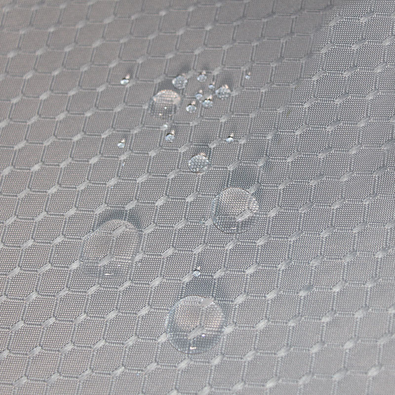 luxury waffle fabric waterproof shower curtain for bathroom