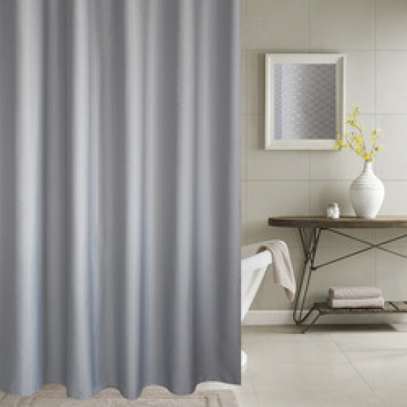 luxury waffle fabric waterproof shower curtain for bathroom