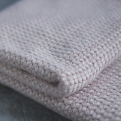 Pink knitted blanket, comfortable and thick, tassel  Blanket Cover Office Air Conditioning Sofa Blanket/