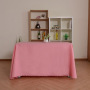 Hot Selling Custom Logo 100% Polyester Decorative Dust-proof purple Rectangle Solid Tablecloth For Wedding Banquet Hotel
