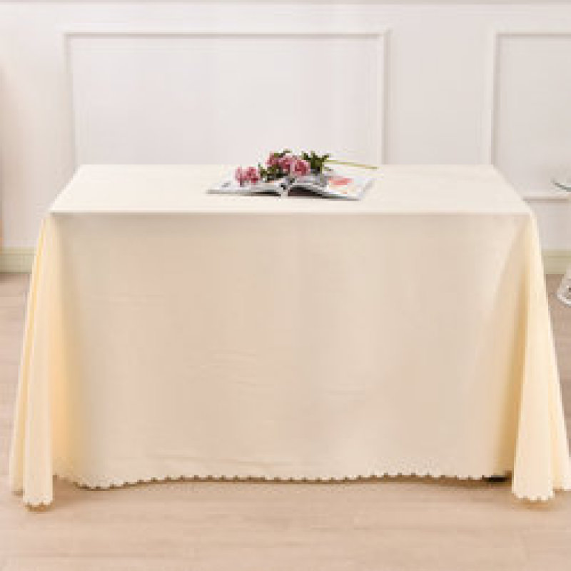 Hot Selling Custom Logo 100% Polyester Decorative Dust-proof purple Rectangle Solid Tablecloth For Wedding Banquet Hotel