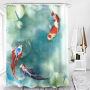 Home Goods Vintage Water Proof Shower Curtain Fabric Better Design 100% Polyester Shower Curtain Print