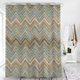 Home Goods Vintage Water Proof Shower Curtain Fabric Better Design 100% Polyester Shower Curtain Print