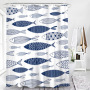 Home Goods Vintage Water Proof Shower Curtain Fabric Better Design 100% Polyester Shower Curtain Print