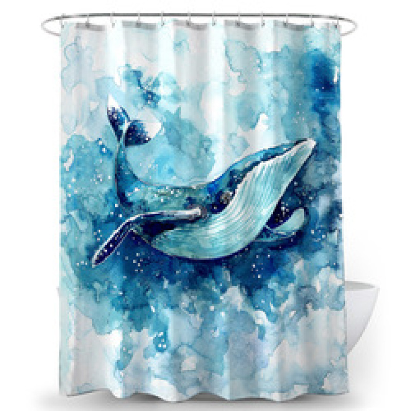 Home Goods Vintage Water Proof Shower Curtain Fabric Better Design 100% Polyester Shower Curtain Print