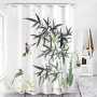 Home Goods Vintage Water Proof Shower Curtain Fabric Better Design 100% Polyester Shower Curtain Print