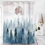 Home Goods Vintage Water Proof Shower Curtain Fabric Better Design 100% Polyester Shower Curtain Print