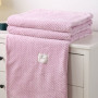 Home Essentials Double-layer Pineapple Plaid Knit Microfiber Fleece Sherpa Blanket for bed sofa baby kids room
