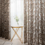 1m start wholesale punching burgundy flower glass yarn Polyester Embroidery Translucent sheer tulle curtains for living room