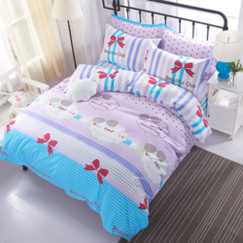 Cheap Pink Flower Bed Sheet Set,Bedroom Set Queen Bed#