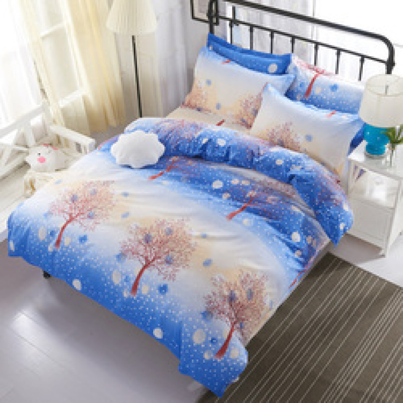 Cheap Pink Flower Bed Sheet Set,Bedroom Set Queen Bed#