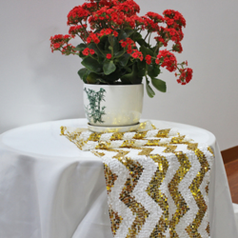 2019 Gold Table Runners Wedding, Wholesale Glitter Sequin Rose Gold Table Runner/