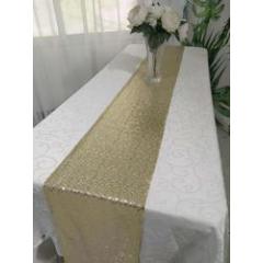 2019 Gold Table Runners Wedding, Wholesale Glitter Sequin Rose Gold Table Runner/