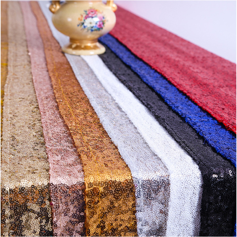 2019 Gold Table Runners Wedding, Wholesale Glitter Sequin Rose Gold Table Runner/