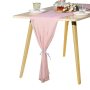 High Quality Chiffon Table Decoration Rustic Chic Wedding Reception Table Runner For Boho Bridal Shower Party Decorations