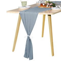 High Quality Chiffon Table Decoration Rustic Chic Wedding Reception Table Runner For Boho Bridal Shower Party Decorations