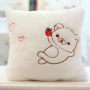 Customizable Led Coloured Lights Pillow Case,Luminous Crystal Super Velvet Cushion Cover$