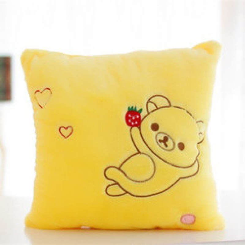 Customizable Led Coloured Lights Pillow Case,Luminous Crystal Super Velvet Cushion Cover$