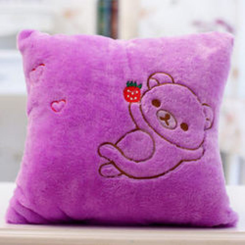 Customizable Led Coloured Lights Pillow Case,Luminous Crystal Super Velvet Cushion Cover$