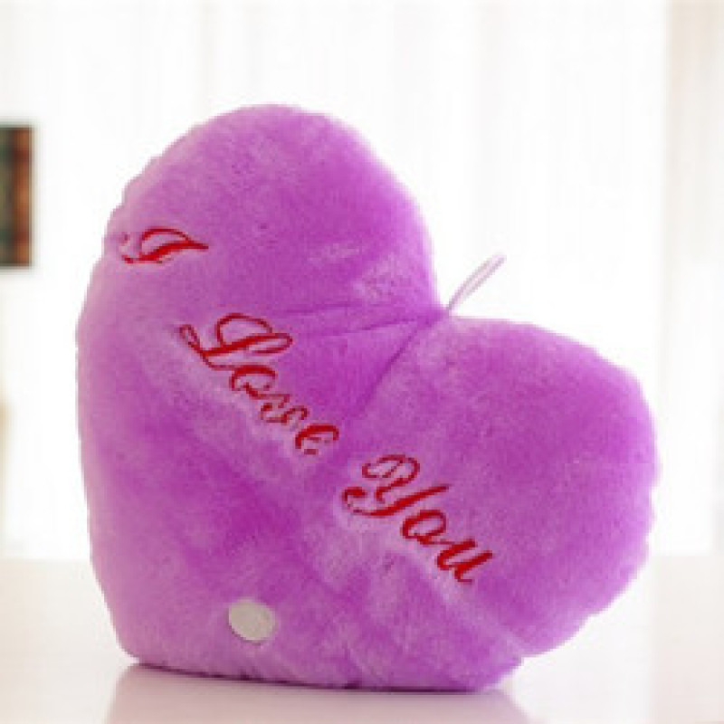 Customizable Led Coloured Lights Pillow Case,Luminous Crystal Super Velvet Cushion Cover$