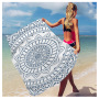 Boho Mandala Microfiber Beach Towel,  Print Poncho, Sand Free Beach Towel#