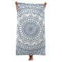 Boho Mandala Microfiber Beach Towel,  Print Poncho, Sand Free Beach Towel#