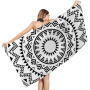 Boho Mandala Microfiber Beach Towel,  Print Poncho, Sand Free Beach Towel#