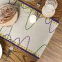 Beads Happy Mardi Gras Carnival Table Runner, Seasonal Holiday Kitchen Dining Table Decoration for Indoor Outdoor Home#