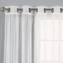 perspective sheer curtain polyester luxury party wall windows curtain set