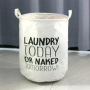Dirty Laundry Cotton 40*50cm Linen Foldable Round Waterproof Organizer Bucket Clothes Toys Large Capacity Home Storage Basket