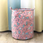 Dirty Laundry Cotton 40*50cm Linen Foldable Round Waterproof Organizer Bucket Clothes Toys Large Capacity Home Storage Basket