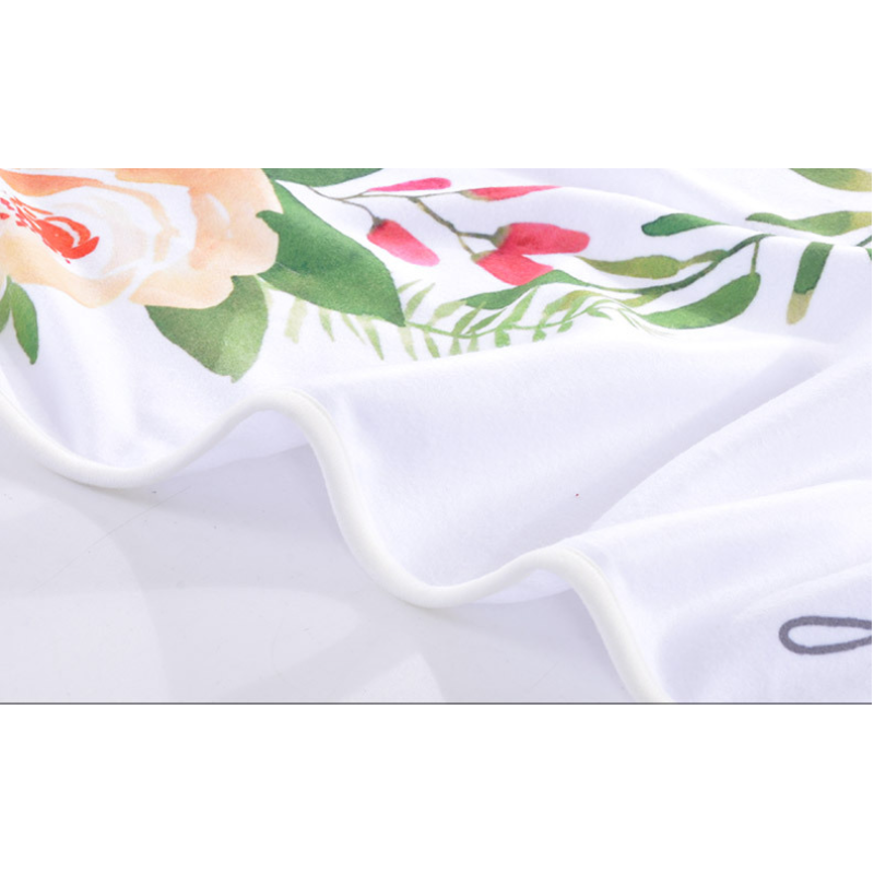 Wholesale Custom Print Milestone Photography Background, Hot Selling Montly Baby Soft Blanket/