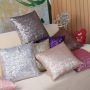 Wholesale Decorative Bling Cushion Cover For Sofa, Sequin Polyester Throw Pillow Cases/