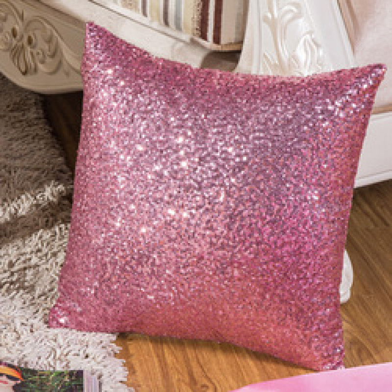 Wholesale Decorative Bling Cushion Cover For Sofa, Sequin Polyester Throw Pillow Cases/