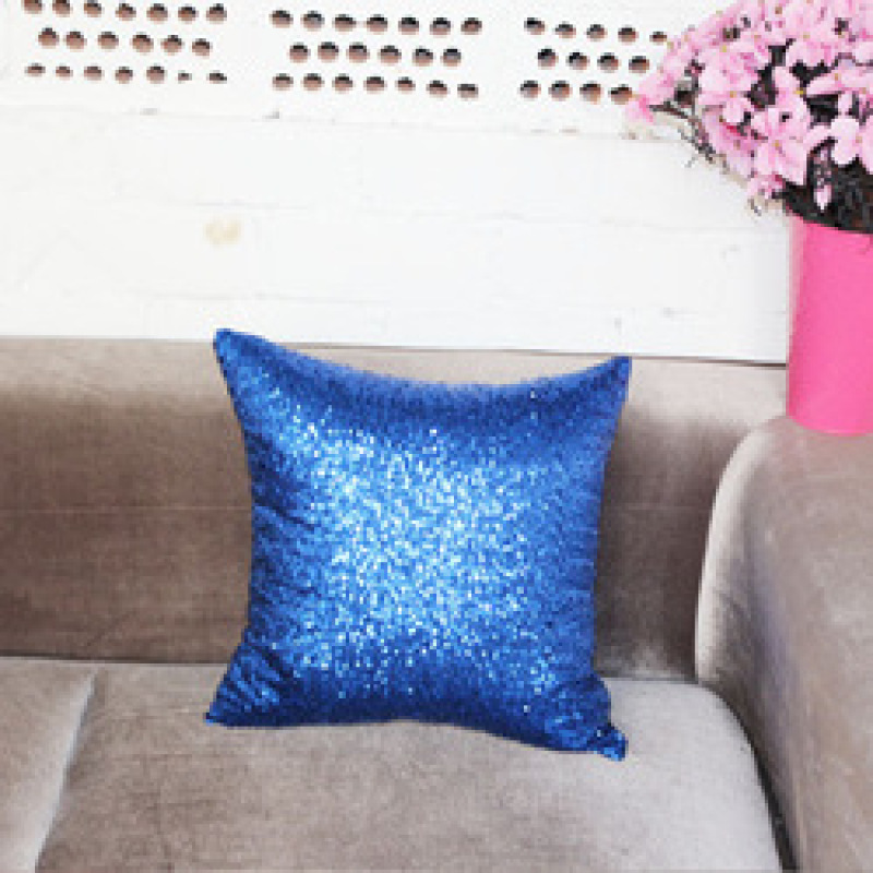 Wholesale Decorative Bling Cushion Cover For Sofa, Sequin Polyester Throw Pillow Cases/