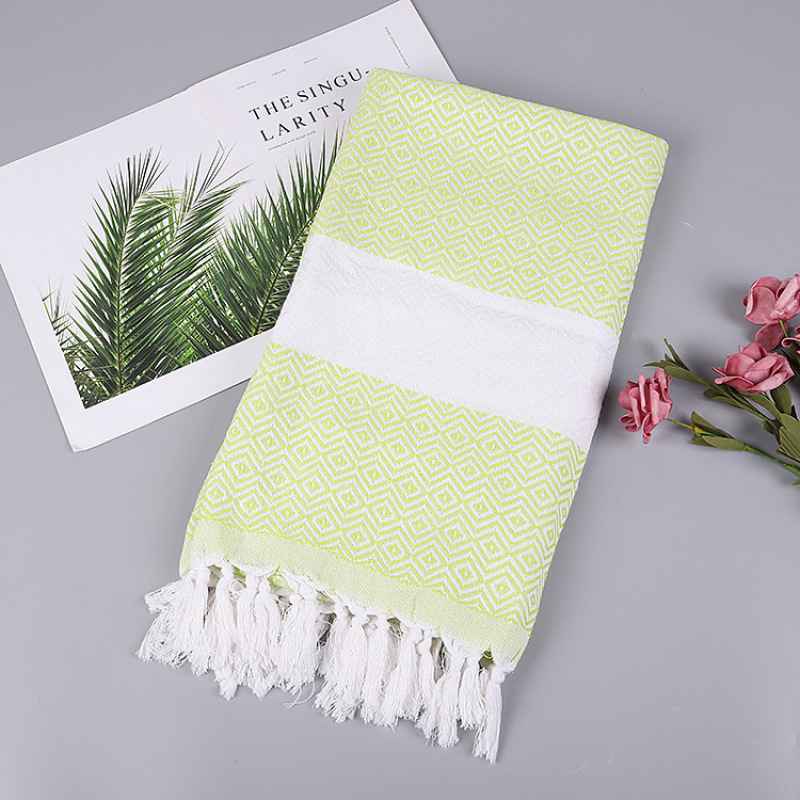 Bohomia Style Turkish Bath Towel, Plus Size Cotton Polyester Beach Towels#