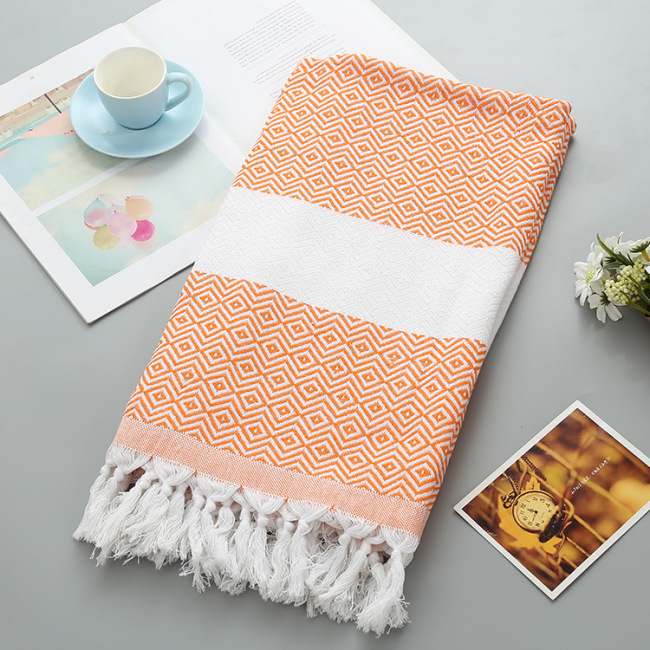 Bohomia Style Turkish Bath Towel, Plus Size Cotton Polyester Beach Towels#